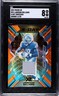 2022 Panini XR XR-8 Jameson Williams X-Ray Swatches Oranger SGC 8 11/25 RARE
