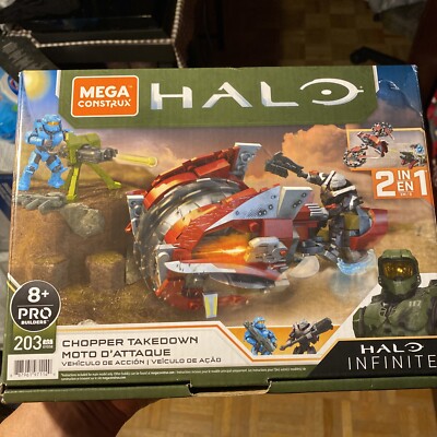 MEGA Construx Halo Chopper Takedown Infinite Construction Set New and Sealed
