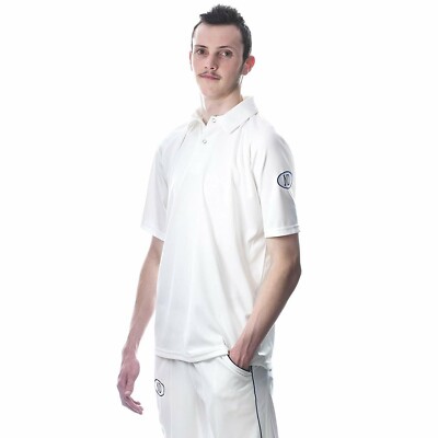 ND Pro Player weißes einfaches Cricket-Shirt Herren Jugendliche Jungen Junior Alter 4 Jahre-XXL