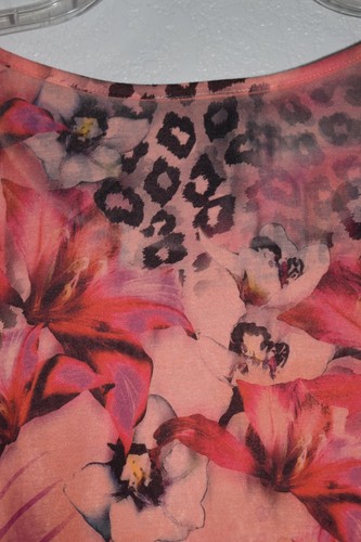 Catherines Top 4X Semi Sheer Tropical Hawiian Lightweight stretch Pullover Shirt - Picture 6 of 20