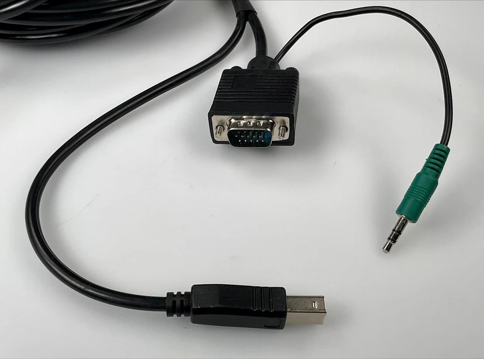 15Ft Vga-M/Usb-A/3.5Mm To Vga-M/Usb-B/3.5Mm KVM Cable - Image 3 of 3