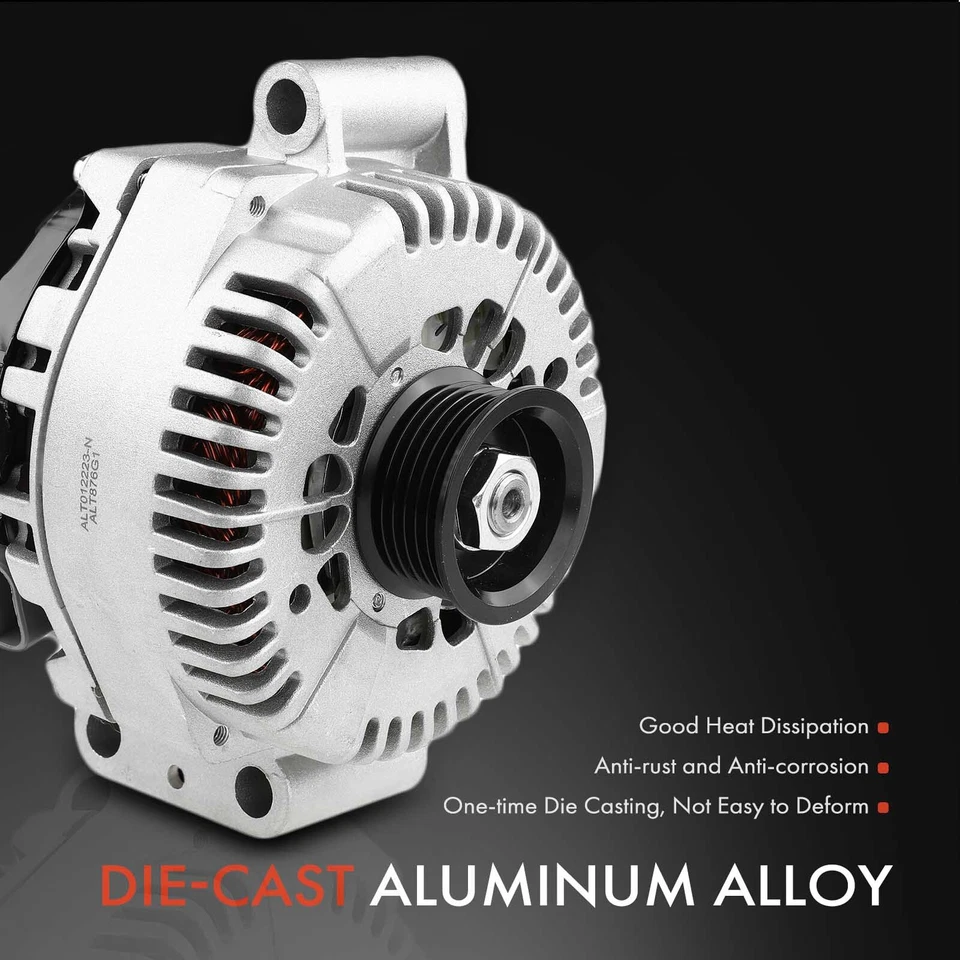 Alternador para Ford Explorer Sport Trac Mercury Mountaineer 130A 12V CW 6 ranuras Foto 4 de 4