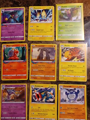 Pokemon lost origin 9 different non holo rare pokemon cards mint cond