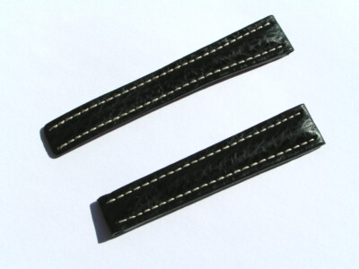 Breitling Band 931Y 16mm Hai schwarz black Strap Shark für Faltschliesse 013-16