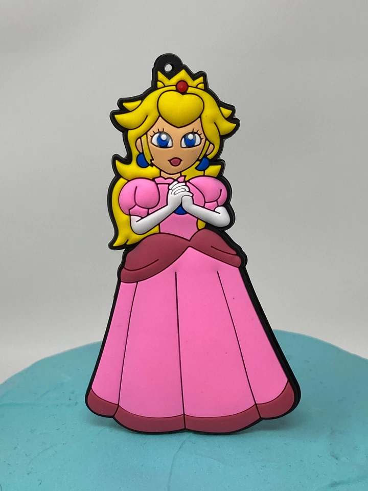 Juego de adorno de pastel de melocotón Mario Princess ~ TOTALMENTE NUEVO Foto 3 de 4