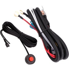 FARBIN Horn Wiring Harness Relay Button Switch Kit for 12V Car Truck Motor Horn