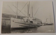 Steamship Steamer DAISY GRAY real photo postcard RPPC