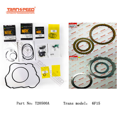 TRANSPEED 6F15 Auto Transmission Master Rebuild Kit Overhaul Clutch For FORD