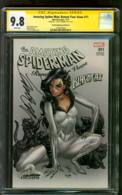 Amazing SPIDER MAN 11 CGC SS 9.8 Campbell Black Cat RYV Variant 11
