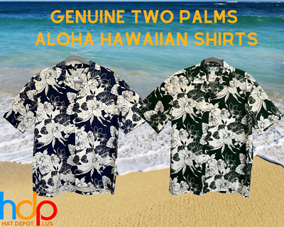 KY's Camicia Hawaiana Originale Made In Hawaii – 100% Cotone Con Bottoni In Noce Di Cocco, Taglia L, Nero - 2