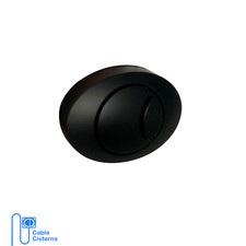 Black Oval Dual Flush Push Button Replacement for Cable Concealed Cisterns
