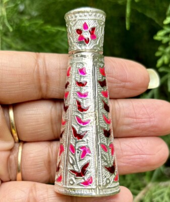 999 Silver Handmade Kajal Sindoor Kumkum Chandan Dani Dibbi Box 6 cm, 26 gm