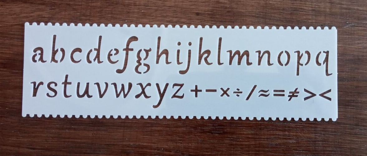 LETTERS AND SYMBOLS STENCIL 185mm x 55mm | eBay