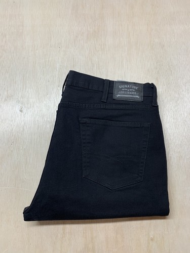 Mens Black Skinny Denim Jeans Size 