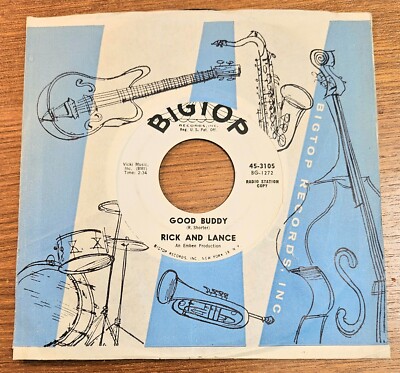 RICK & LANCE Where The Four Winds Blow / Good Buddy 60s EX US PROMO Teen Pop 45