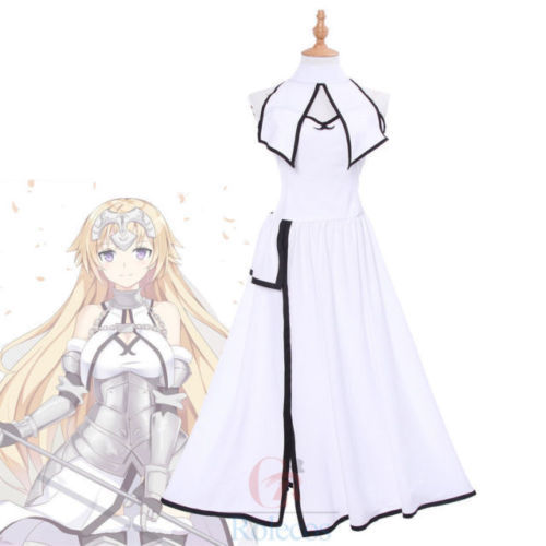 动漫命运/大秩序 Jeanne d'Arc Alter Ruler 白色礼服 Cosplay Costum - 第 1/7 张图片