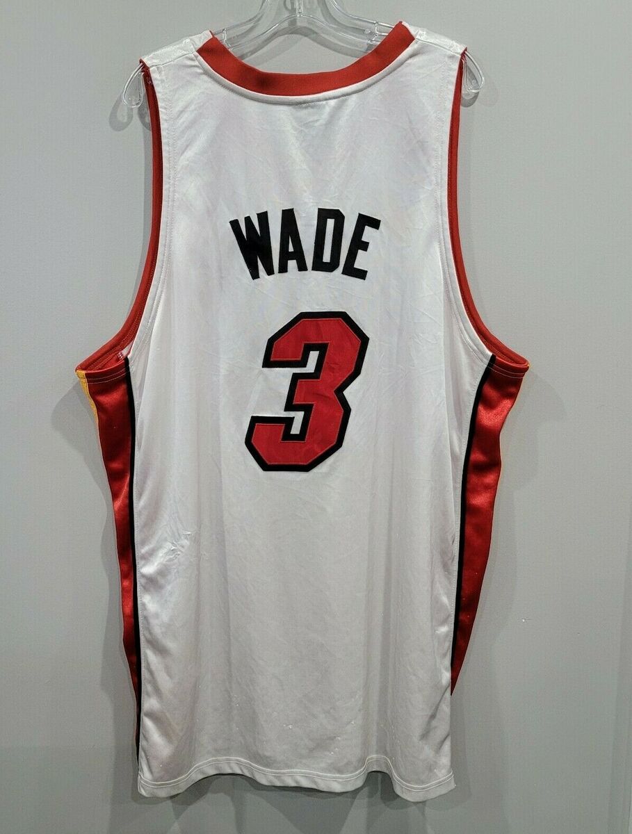スポーツストア Wade Dwyane Heat Miami NBA Authentic Reebok 3 Shinny White タンクトップ