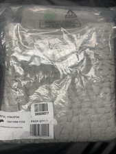 Restoration Hardware RH Silk Pick Stitch King Sham - Fog/Grey