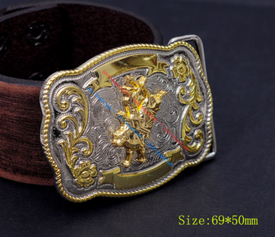 Ceinture En Cuir Vintage Femme Années 70/80 - Style Cowboy - Taille 97 Cm