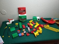 Lego Duplo 2811, Fire Truck Police Station Vehicles  Figures, INCOMPLETE, As-IS