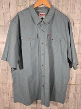 Wrangler Shirt 3XL Five Star Heritage Relaxed Fit Green Heathered Stretch NEW