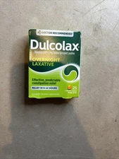 Dulcolax Laxative Reliable Overnight Relief 25 Ct Exp 07/2027