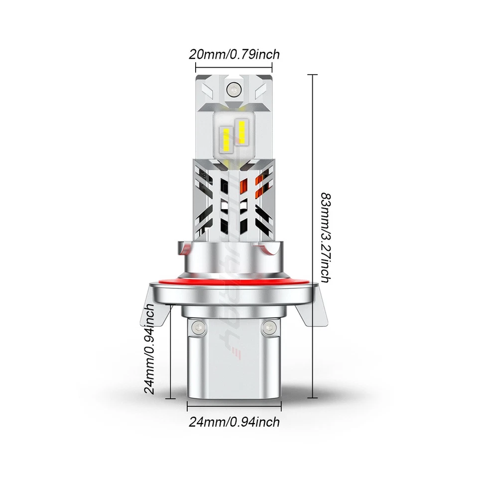Faro LED haz alto/bajo + bombilla intermitente 4x para Nissan NV200 2013-2021 Foto 2 de 4
