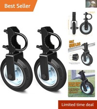 Universal Black Gate Wheel Set - Supports 500lbs, Rust-Resistant Easy to Use