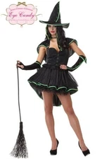 California Costumes Eye Candy Wicked Witch Adult Halloween Costume Medium or 2XL