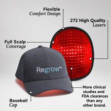 Hairmax RegrowMD 272 FDA Cleared Hair Regrowth Laser Red Light Therapy Cap