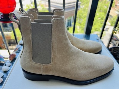 Koio Trento Men's Suede Caramom color Chelsea Boot Shoe Size 7 Made in Italy Tan