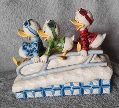 V seltene Disney Tradition Downhill Enten Huey Dewey & Louie beschädigt