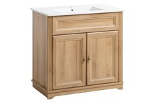 Waschtisch  Waschbeckenunterschrank 80 cm Waschbecken Waschtisch Landhaus Stil