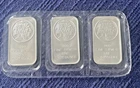 (3) 1 TROY OZ BUFFALO .999 FINE SILVER BARS SEALED