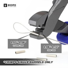 Crimping Pliers Tool: 6.5in Crimper for Single Barrel - 300pcs Sleeves and Lanya