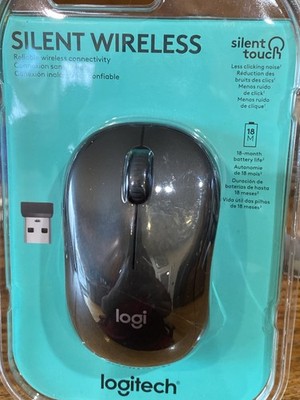 Logitech M220 Silent Wireless Optical Mouse - Black/Charcoal - OBN - K5