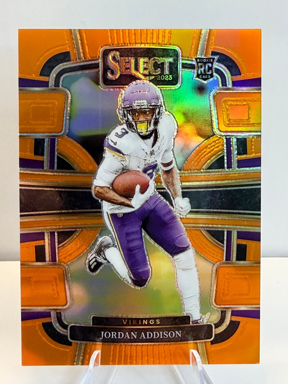 2023 Panini Select Jordan Addison #66 Orange Prizm /49 Rookie RC