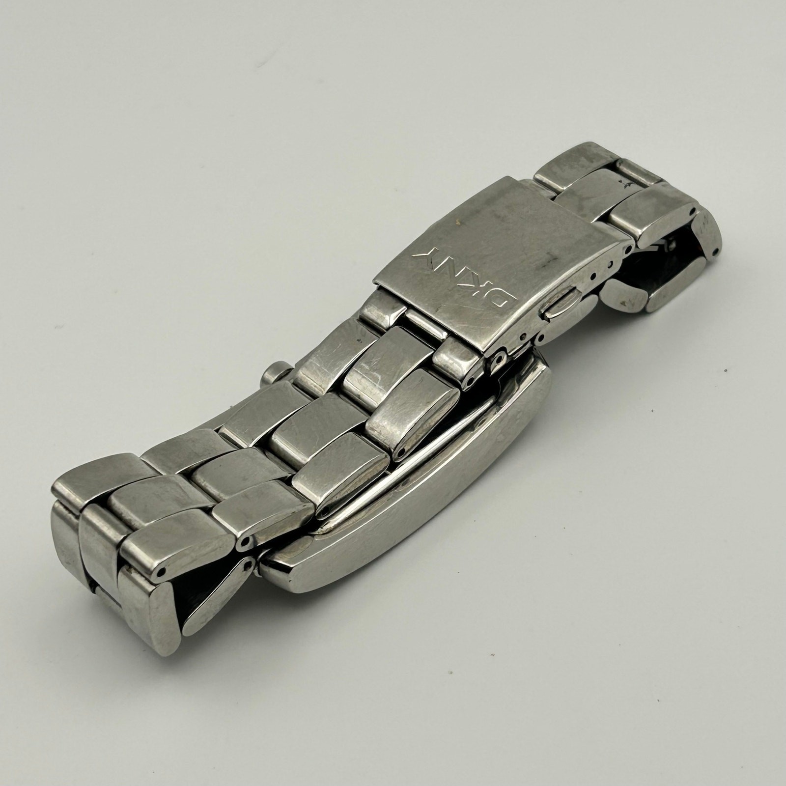 DKNY Silver-tone Black Dial Stainless Steel Men’s Watch Working NewBattery image 5