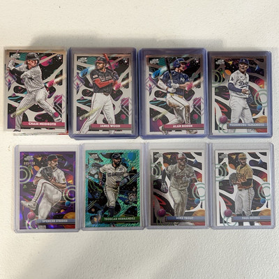 Topps 2024 Chrome Cosmic MLB 77 Card Lot.