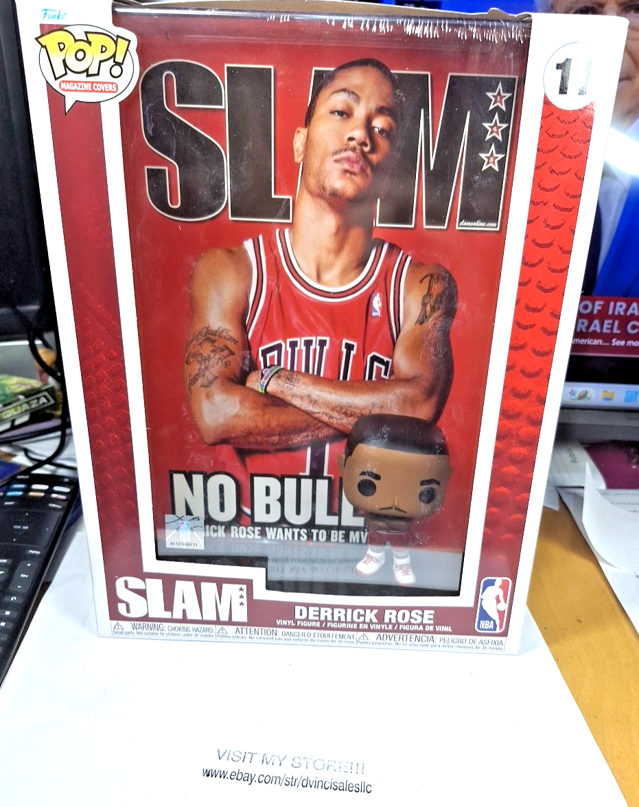 Derrick Rose Slam フィギュア Funko Pop Derrick Rose NBA Cover Slam Vinyl Figure #11 Bulls