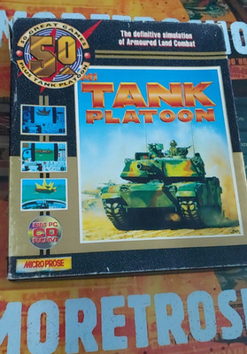 M1 Tank Platoon (Microprose 1989) IBM PC (CD-Rom, Manual, Box) works classic