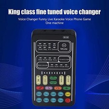 Voice Changer Set, I9 Multifunction Portable Recording Mini Sound Card, 8 Differ