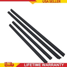 Window Moulding Trim Seal Belt 4pcs Fits Nissan Sentra 2001-2006 Replacement