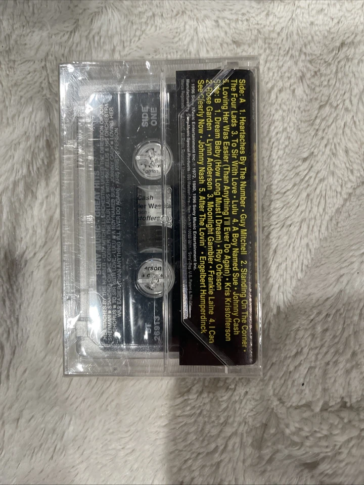 Sony music Great hits cassette Jonny Cash,Roy Orbison,Four Lads (Factory Sealed) - Image 2 of 2