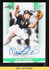 2019 Leaf Perfect Game National Showcase 1/1 Milan Tolentino #BA-MT1 Auto 0e3u