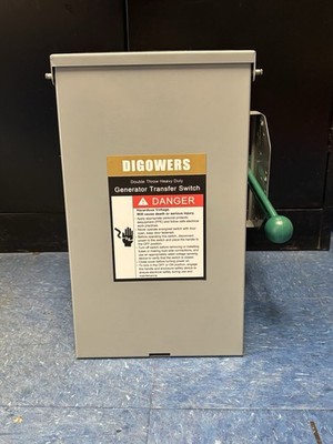 Digowers 28.44lb General Duty Double-Throw HD Transfer Switch 100 Amp 240V *7967