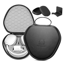 for Airpods Max Case Cover,Smart Case with Sleep Mode Made by EVA case A-Black