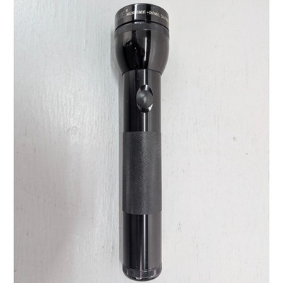 Mag Lite Mag Instrument Black Metal Flashlight Ontario California USA 11''