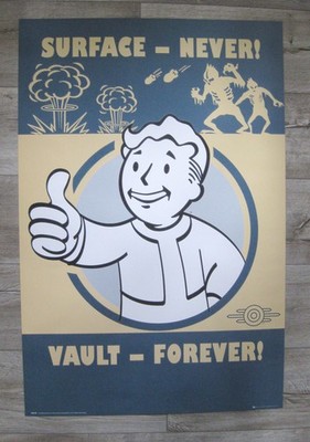 Fallout 4 Vault Forever Surface Never Poster in ca. 61 x 91,5 cm FP4149