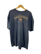 HARLEY DAVIDSON T 2L BLK T-shirt tee black cotton from Japan '882